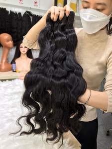 Venta al por mayor SDD Trama de lujo Cabello virgen Cabello camboyano liso natural 100% Cabello humano natural para niñas - Product Image 2