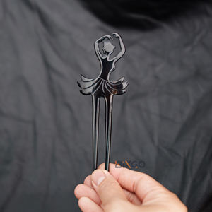 Alta calidad hecho a mano cuerno de búfalo Ballet peinado tenedor Vietnam venta al por mayor accesorios de moda para mujer - Product Image 1