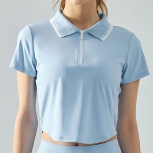 Logotipo personalizado de mujer impreso 100% algodón para Polos patrón sólido camisetas lisas Casual largo corto longitudes precios bajos de mercado - Product Image 5