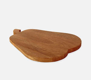 Tabla de Madera Natural en Forma de Pera con Asa Recortada, Ecológica, para Servir Frutas y Quesos, Decorativa, para Picar en la Cocina - Product Image 2