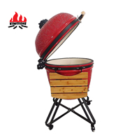 KIMSTONE 28 pouces Kamado Grill cuisine extérieure midium china keramik Kamado et four à pizza forno charbon Barbecue grill parrillera