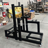 Simulateur de course VR professionnel à trois écrans avec plateforme de mouvement du siège, cadre en aluminium pour simulation de course automobile