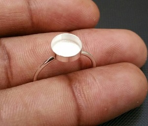 2025แหวน925ฝากลมสีเงินสเตอร์ลิงวงแหวนเปล่าขนาด3มม. 30มม. การตั้งค่าแหวนอัญมณีสำหรับการทำเครื่องประดับ - Product Image 1