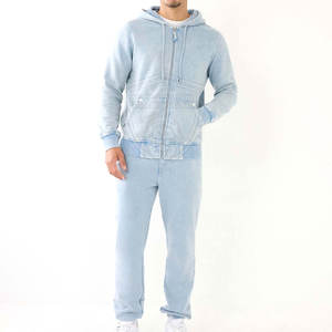 Vente en gros de survêtements délavés à l'acide de qualité supérieure pour hommes logo personnalisé survêtement délavés à l'acide pour hommes de grande taille - Product Image 1