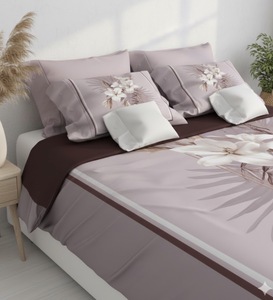 Juego de Sábanas Planas King Size de Algodón 100% de Primera Calidad con 2 Fundas de Almohada, Fácil Cuidado, 600 Hilos, Impresión 3D - Product Image 3