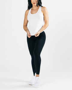 Vente en Gros Femmes Débardeurs Solides Femmes Sans Manches Débardeurs Avec Logo Personnalisé - Product Image 3