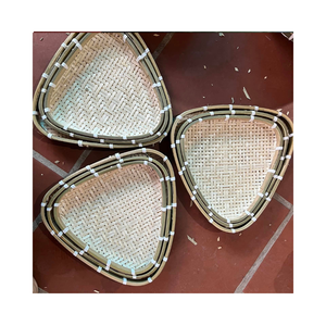 ไม้ไผ่สานทรงกลมทำมือสำหรับใส่ผลไม้หวายไม้ไผ่สาน - Product Image 1