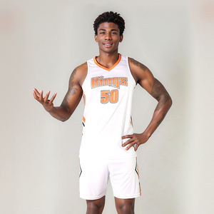 Nuevas llegadas: Uniforme de baloncesto para adultos de material transpirable, talla grande, personalizable, muestra gratuita - Product Image 5