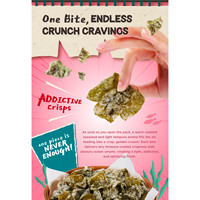 K-Boom Umami Tempura Seaweed Crisps, chips d'algues croustillantes, snack de fruits de mer frits, saveur nori saine