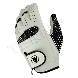 Cabretta-Guantes de golf para hombre, de cuero y diseño híbrido PU, marca personalizable, colores OEM, equipo deportivo duradero - Product Image 5