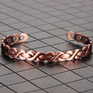 2024 Life Tree Magnetic Adjustable <b>Copper</b> <b>Bracelet</b> 99.99% Solid Pure <b>Copper</b> Viking Style Fashion Cuff Men Women Arthritis Relief - Product Image 5