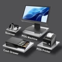 Terminal de Caisse TPV Haute Performance 2026, Meilleure Vente, avec 8 Go de RAM + 128 Go SSD, Système Windows 10/11