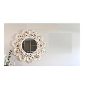 Espejo montado en la pared de macramé de diseño de calidad superior, acabado Natural, decoración navideña para accesorios interiores y domésticos - Product Image 4