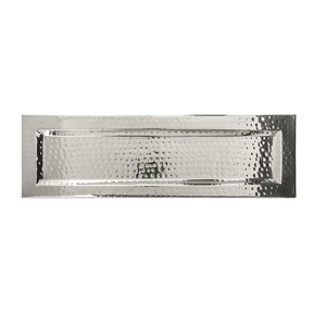 Plateau de service en métal martelé Plateau de table nickelé fait à la main Plateau design Classique Élégant Vente en gros Nouveau plateau de service en métal - Product Image 1