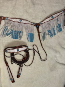 Pechera de Cuero de Calidad Occidental para Caballos, Negra, con Herrajes, para Senderismo, Placer, Rodeo, Pechera de Calidad para Silla de Montar Occidental - Product Image 3