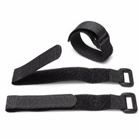 Sangles de fixation réutilisables 1 x 12 pouces à crochets et boucles, attaches multi-usages pour câbles