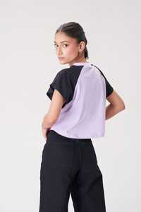 Meilleure vente vêtements d'été haut court t-shirt uni confortable nouveau style manches courtes à la mode femmes T-Shirt vêtements décontractés - Product Image 5