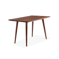 Table à manger moderne en bois massif, écologique, durable, style mid-century, rectangulaire, minimaliste, 6 places, ensemble de table en bois pour salle à manger