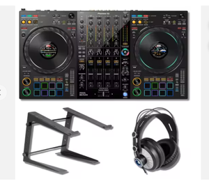 Controlador de DJ Auténtico FLX10 de 4 Decks con Auriculares Profesionales para DJ StreamEye Cans50 y Soporte para Portátil LPT5000 - Product Image 5