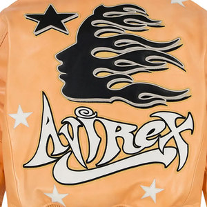 Logo personnalisé de haute qualité Fabriqué en cuir Hommes Avirex Vestes Meilleures Ventes Dernières Vestes en cuir personnalisées Unisexe - Product Image 5