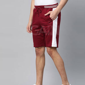 Shorts pour hommes légers en gros, solides, décontractés, taille mi-haute élastique, séchage rapide, respirants, fermeture à cordon pour vente en ligne - Product Image 3