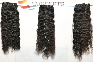 Wholesale Natural Unprocessed Cuticle Aligned Double Weft Bundles Indian Human Raw Virgin Wavy Machine Waves <b>Cheap</b> Vendor Hair - Product Image 6
