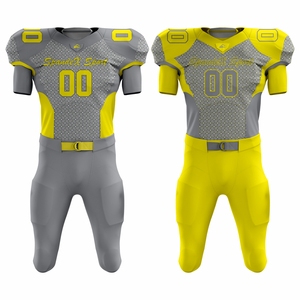 Personalizable Reversible Transpirable Impreso Mangas Cortas Tallas Grandes Uniformes de Fútbol Americano Ropa de Verano Hecha a la medida - Product Image 1