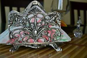 Soporte de tejido moderno para el hogar, accesorio decorativo para el hogar, Hotel y restaurante, color plateado, diseño moderno, cono de aluminio - Product Image 2