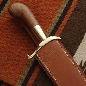 Handmade Bowie <b>Knife</b> Stainless Steel Stylish Wood Handle Camping & Survival <b>Knives</b> With Leather <b>Sheath</b>. - Product Image 5
