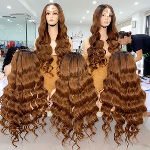 100% vietnamien meilleure qualité cheveux humains ondulés couleur perruques longue longueur pour les femmes noires - Product Image 1