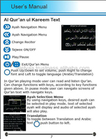 Al-Quran Digital QARI Color CQ800 Layar TFT 2.8 inci Kamera 0.3MP Radio FM Baterai Lithium Isi Ulang Pemutar MP5/MP4 Al-Quran