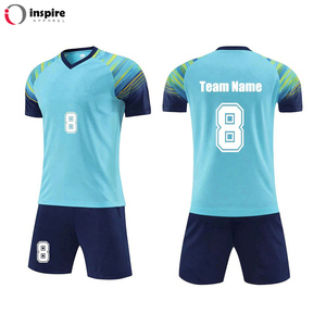 Inspire Apparel Customized High Quality Unisex Soccer Jersey Uniforms Two Piece Set New Design Football Jersey for Adults - Product Image 5