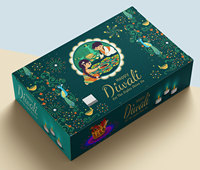 Boîte d'emballage alimentaire de luxe personnalisée pour bonbons à la truffe, biscuits rigides, vente en gros, nouveau design, biodégradable, gaufrage, pour confiseries