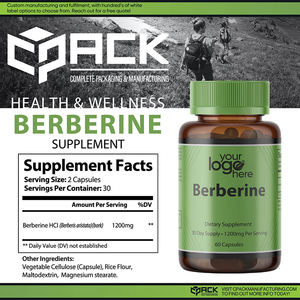 ผลิตภัณฑ์เสริมอาหารแคปซูล Berberine จากธรรมชาติผลิตในสหรัฐอเมริกา - Product Image 3