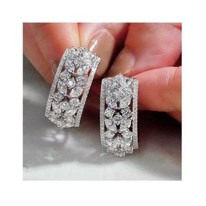 Trendy Brilliant Cut Moissanite Diamond <b>Earring</b> With 925 Sterling Silver IGI Certified Party Wear American Diamond - Product Image 3