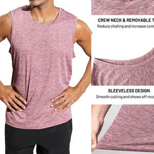 Custom Logo 100% Cotton Workout Fitness Top Lightweight Soft Gym Wear Plain Dyed casual look unique style Tank Top For <b>Men's</b> - Product Image 3