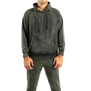 Survêtement d'hiver pour hommes délavé à l'acide sur mesure OEM respirant à capuche taille XL nouveauté couleurs personnalisées costumes de style pour hommes - Product Image 1