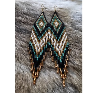 Pendientes llamativos con cuentas de semillas de cristal al por mayor - Product Image 3