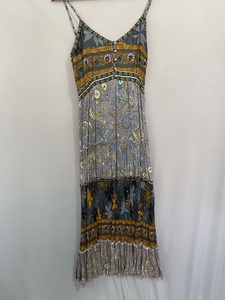 Vestidos largos florales vintage Vestido largo de algodón para casa con bolsillos vestido de algodón de verano ajustado de Color sólido para mujer - Product Image 2