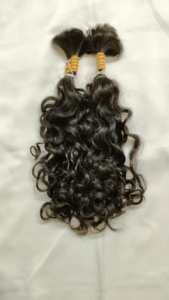 Extensions de cheveux humains vierges indiens bruts, donneur unique, double trame, non traités, bouclés, cuticules alignées, Temple High, 100% cheveux humains - Product Image 5