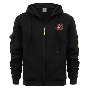 Autumn Winter Running Jackets Hoodies <b>Zip</b> <b>Cardigan</b> Street Wear <b>Men</b> Hooded Plus Size Loose Sweatshirts - Product Image 3