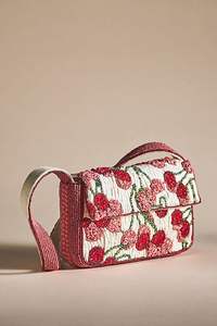 Sac à main brodé en coton avec motif floral - Product Image 2