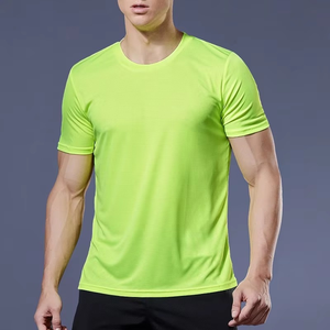 T-shirts de sport pour hommes, été, extérieur, cyclisme, séchage rapide, fitness, uni, hip-hop, 100% coton, tricoté, ample, respirant, manches courtes - Product Image 4