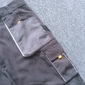 Pantalones de Trabajo Cargo Multifuncionales de Alta Calidad para Hombre, Corte Recto, Cintura Media, Lona Casual, Ecológicos - Product Image 3