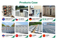 Gabinete de almacenamiento de energía con batería de litio de 125 kW y 261 kWh, refrigeración líquida todo en uno, para integración de energía solar comercial.