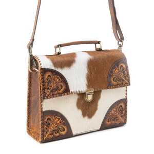 Bolso bandolera de cuero auténtico de estilo occidental de otoño bohemio más vendido con cierre de cremallera con flecos y borlas, bolso de mano portátil para mujer - Product Image 4