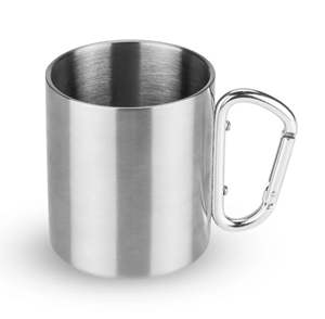 Special Offer Hot Sale High Quality Outdoor <b>Camping</b> Sports Stainless Steel Coffee <b>Mugs</b> With Carabiner Handle - Product Image 5