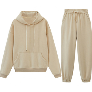 Sweat-shirt à capuche 100% coton polaire décontracté pour homme Ensemble de survêtement de jogging respirant personnalisé 500GSM pour l'hiver - Product Image 2