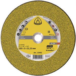 Disco de Corte KLINGSPOR GER-Form 12200rmin A24 Extra D125xB2.5mm, Discos de Pulir de Dureza Media, Paquete de 25 - Product Image 3