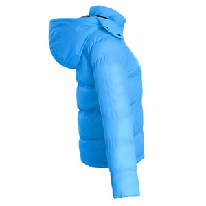 Wholesale Rate Puffer Jackets Cold Winter High Neck Adjustable Memory Fabric Long Sleeves Front <b>Zip</b> <b>Fastening</b> Breathable Jacket - Product Image 3
